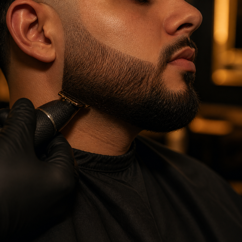 Clean beard trim and lineup by Mayito Cutz